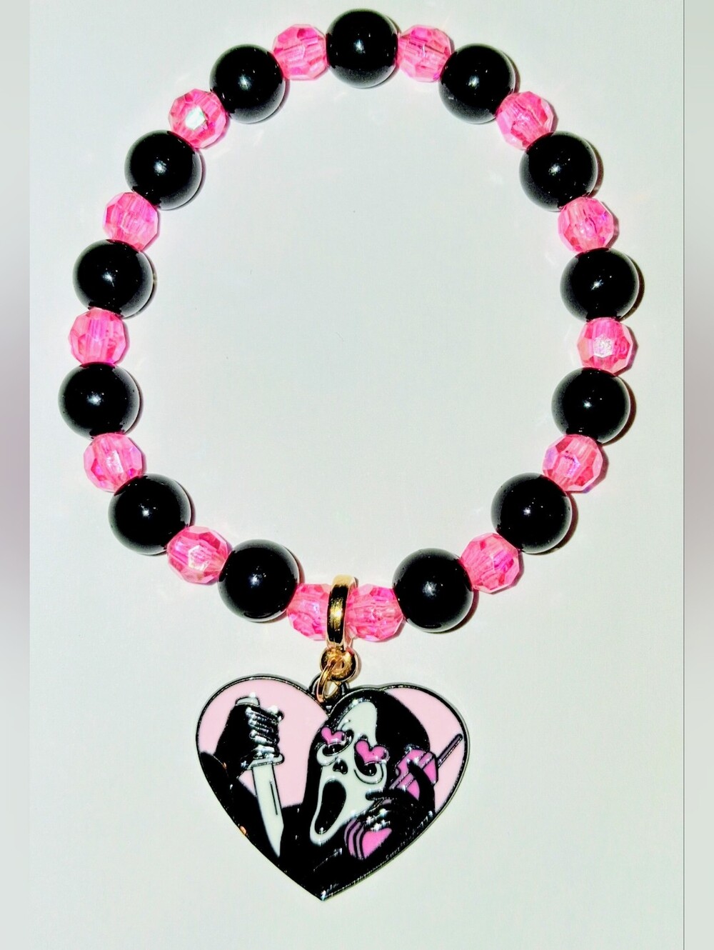 ⭐️ GHOST FACE BEADED BRACELET